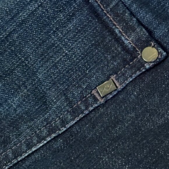 Genetic Denim The Raquel Mid-Rise Cigarette Skinny Jeans Dark Stretch 28 - Picture 7 of 9